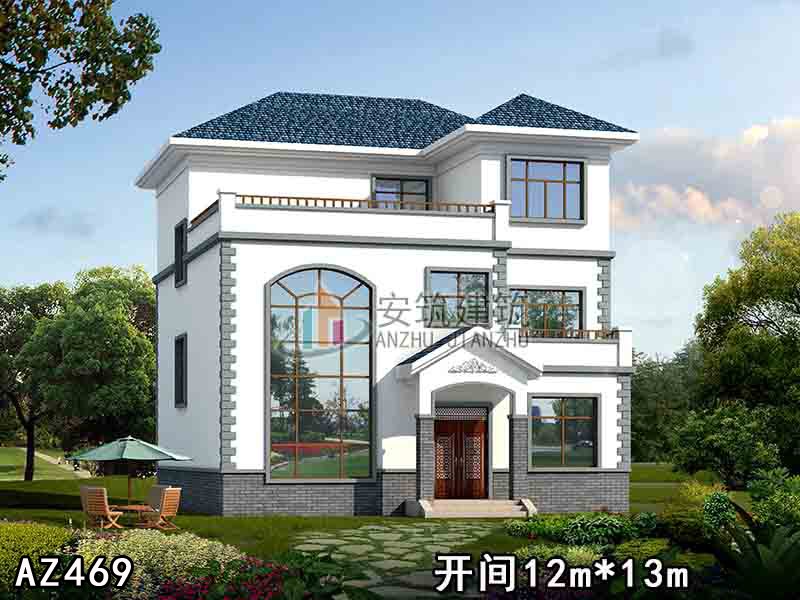 12x13����¥��¶̨ũ�彨��Ч��ͼȫ��ʩ��ͼ��AZ469